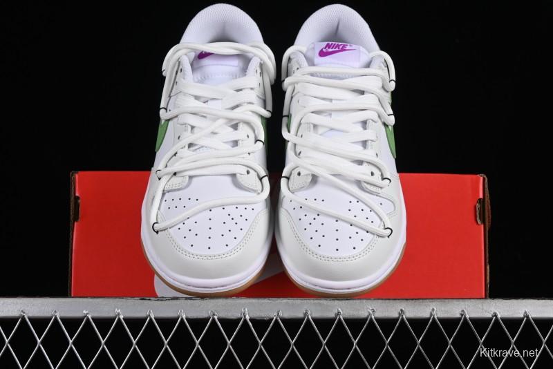 Nike Dunk Low SB Casual Sneakers Spring Summer Series Green Grape Camellia White Green - FD9922-151