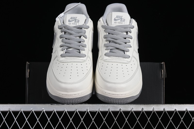 Balenciaga x Nike Air Force 1 '07 Low Triple Swoosh Beige Grey Casual Shoes - FR0538-091