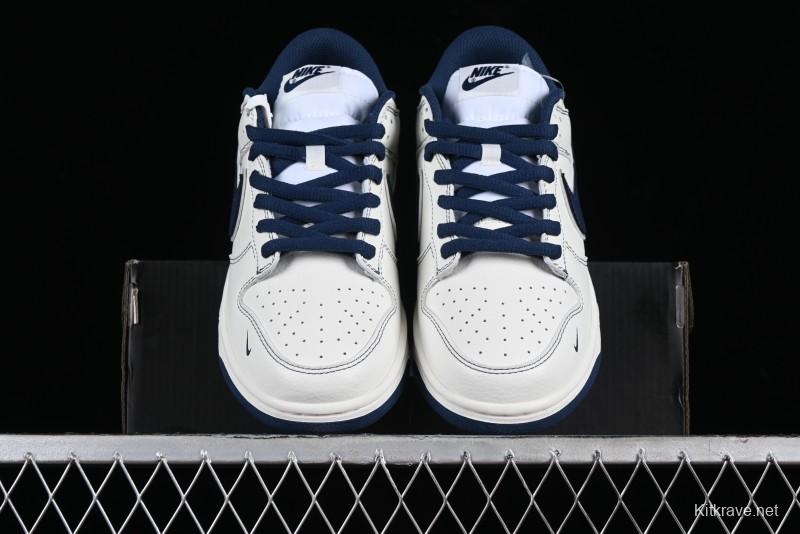 Nike Supreme x SB Dunk Low Collaboration Dark Blue Colorway Low-Top Casual Skate Shoes - RM2308-238