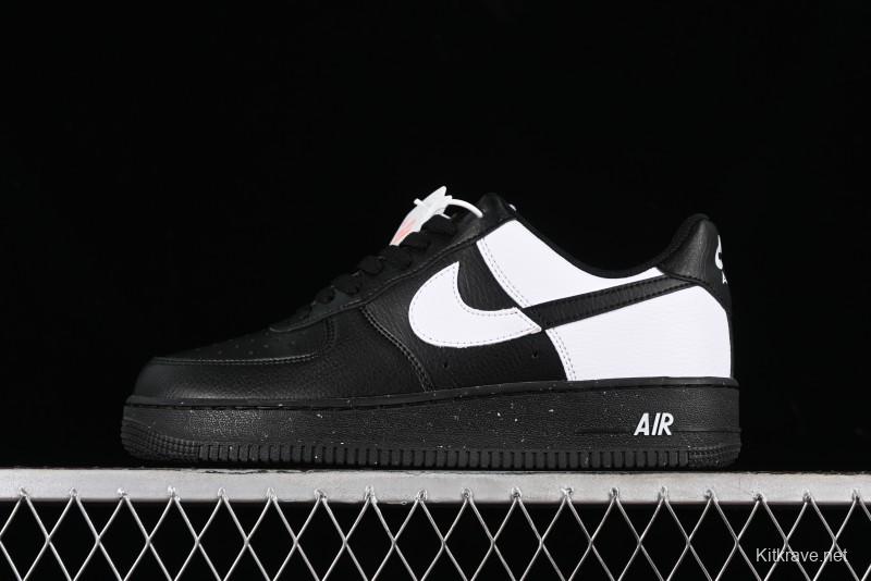Nike Air Force 1 '07 Low Casual Sneakers with Broken Swoosh Design - HF9096-001