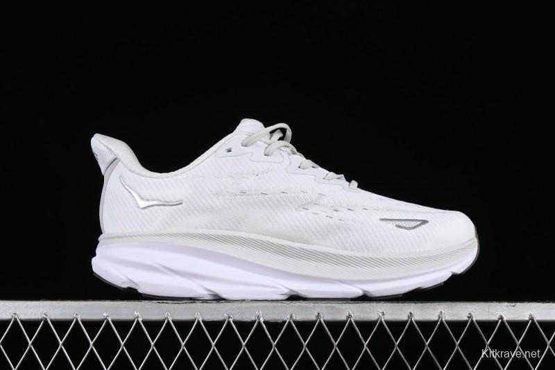 HOKA ONE ONE CLIFTON 9 Running Shoes with Lightweight Knit Mesh and Enhanced Cushioning - 1127895 NCWT