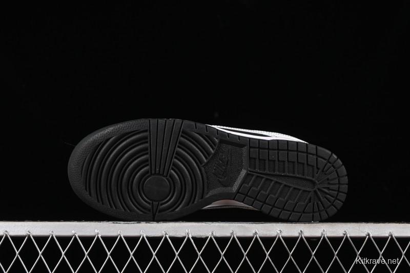 Nike SB Dunk Low Supreme Collaboration - Reverse Black White Swoosh Anniversary Custom Low-Top Casual Sneakers - FC1688-144