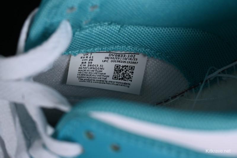 Nike SB Dunk Low Casual Skate Shoes in White Green Orange - DV0833-102