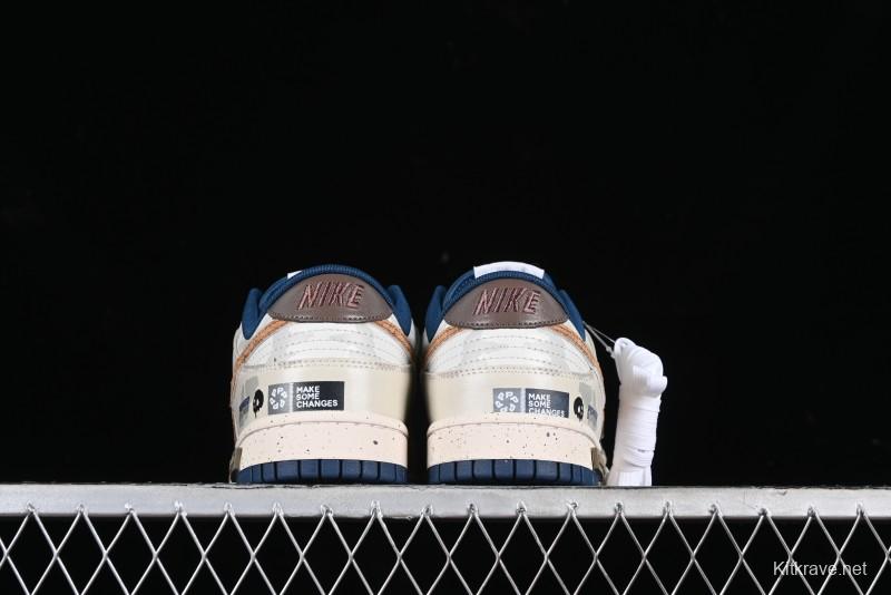 Nike SB Dunk Low Panda Prank Pioneer Knight Survival Beige Brown SB Strap Low Top Casual Skate Shoes - DD1391-400