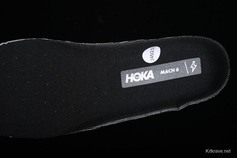 HOKA ONE ONE MACH 6 Flagship Racing Shoes with Carbon Plate Technology and Asymmetric Design - 114791 BLACK