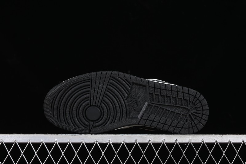 Nike Air Jordan 1 Low LV Collaboration - Black Warrior Custom High-End Basketball Shoes - SJ9950-007