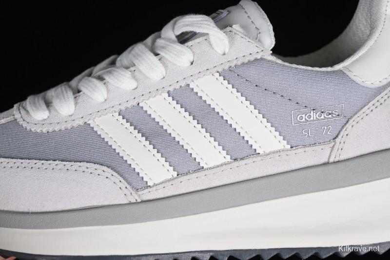 Adidas Originals SL 72 Retro Running Shoes with Nylon Upper and Rubber Outsole - JI2505