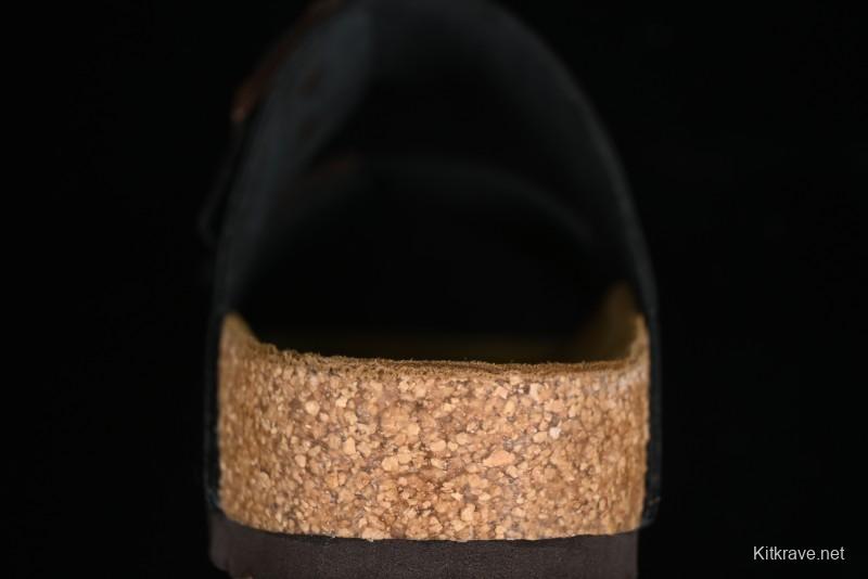 Birkenstock Sandals with Soft Suede Leather and Lambswool Footbed - G.D4