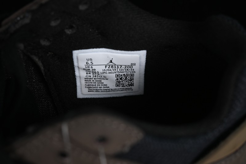 Nike Travis Scott x Jordan Cut The Check AJ1 Basketball Shoes with Velcro Design - FZ8117-200