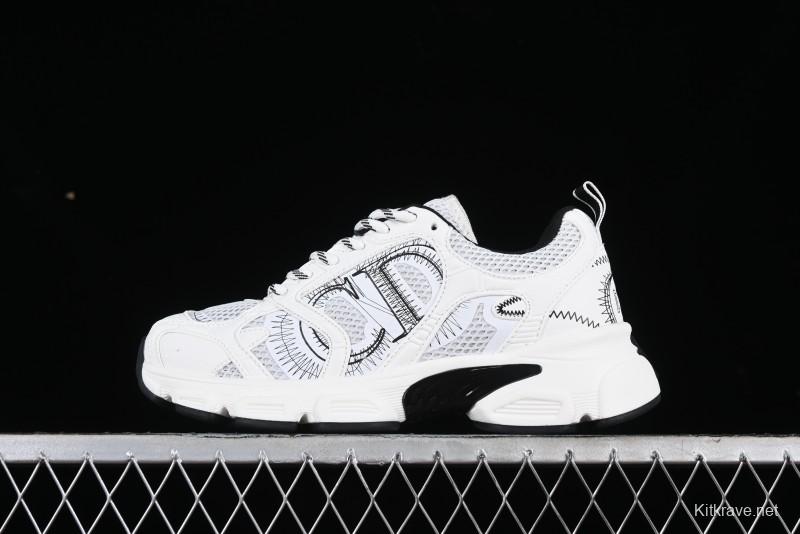 Dior Chrono Round Toe Lace-Up Lifestyle Casual Running Shoes - 59K GREY