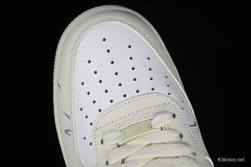 Nike Air Force 1'07 Low "MUD" Casual Sneakers with Bamboo Forest and Wandering Swordsman Print - XC2351-110