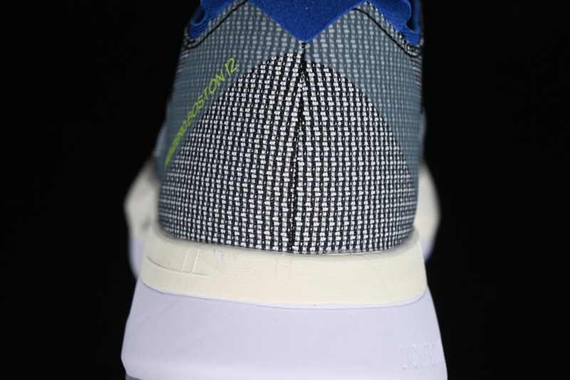 Adidas Adizero Boston 12 M Running Shoes Lightweight Breathable Low-Top with ENERGYROD Carbon Plate - IE8494