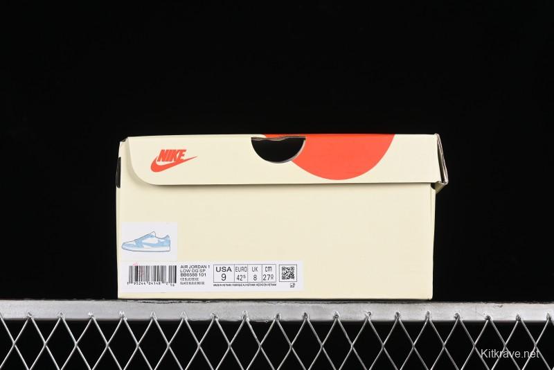 Nike Travis Scott x Fragment Design x Air Jordan 1 Low OG SP AJ1 Retro Sneakers - BB6588-101