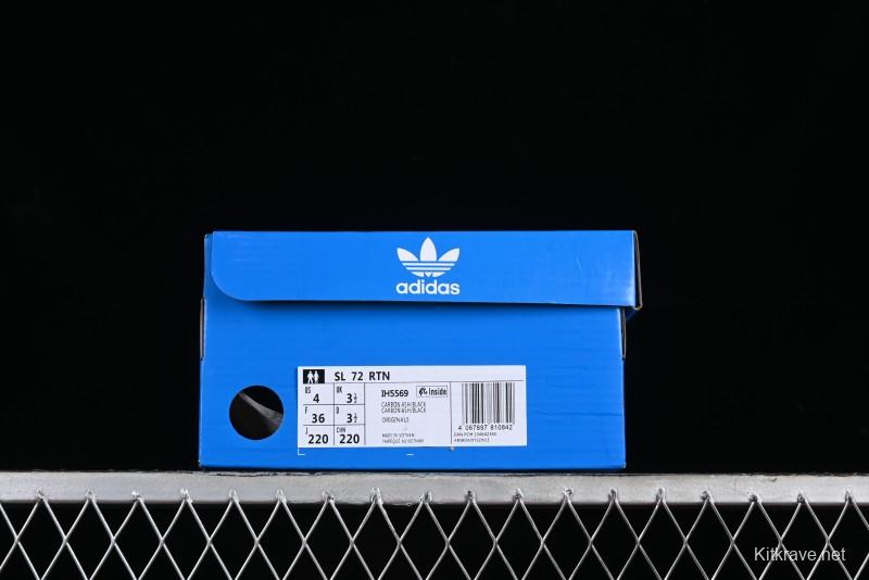 Adidas Originals SL 72 Retro Running Shoes with Nylon Upper and Rubber Outsole - IH5569