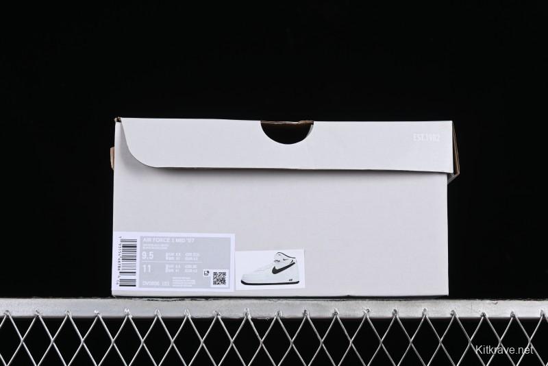 Nike Air Force 1 '07 Mid Casual Sneakers in White/Black - DV0806-101