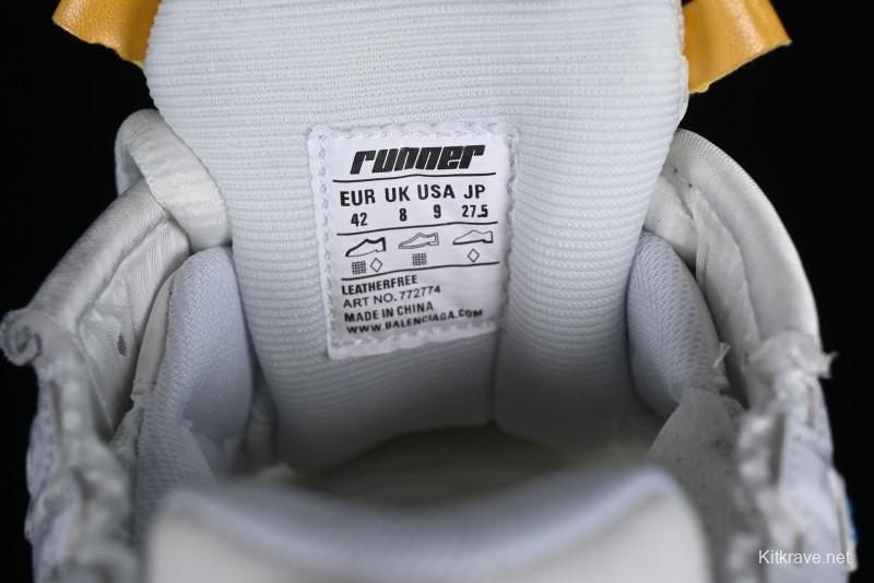 Balenciaga Runner Kith Four Color Retro Casual Sneakers - W3RBMU9754