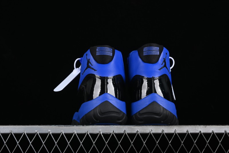Nike Air Jordan 11 Retro High Top Basketball Shoes in Black and Blue - CT8012-400