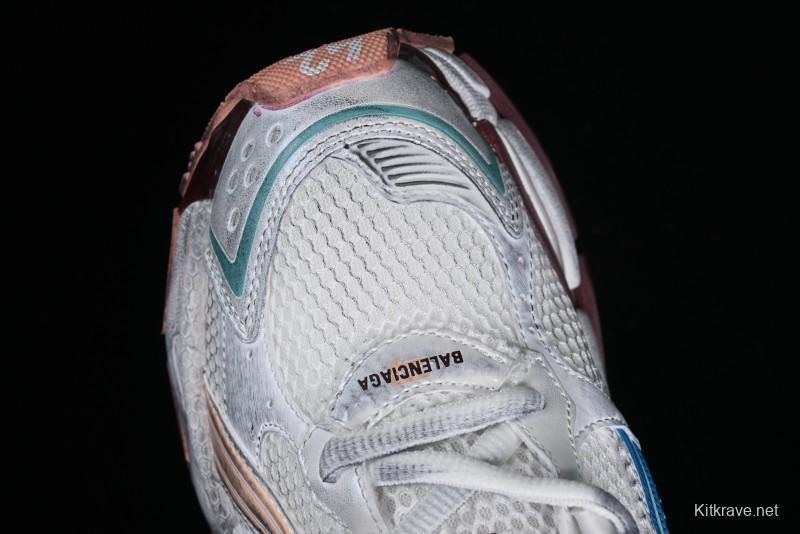 Balenciaga Runner Kith Four Color Retro Casual Sneakers - W3RBMU9754