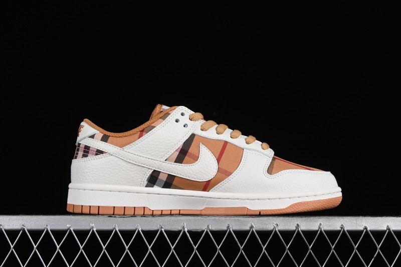 Nike SB Dunk Low Supreme Collaboration - Plaid Colorway SB Low Top Casual Skateboarding Shoes - SU1853-513