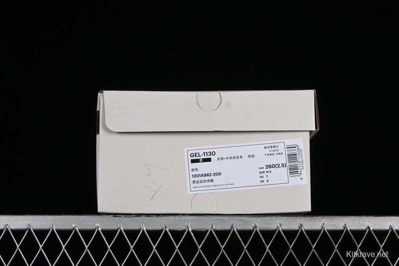 Asics Tiger GEL-1130 Low-Top Retro Running Shoes with GEL Cushioning and Ortholite Insole - 1201A982-200