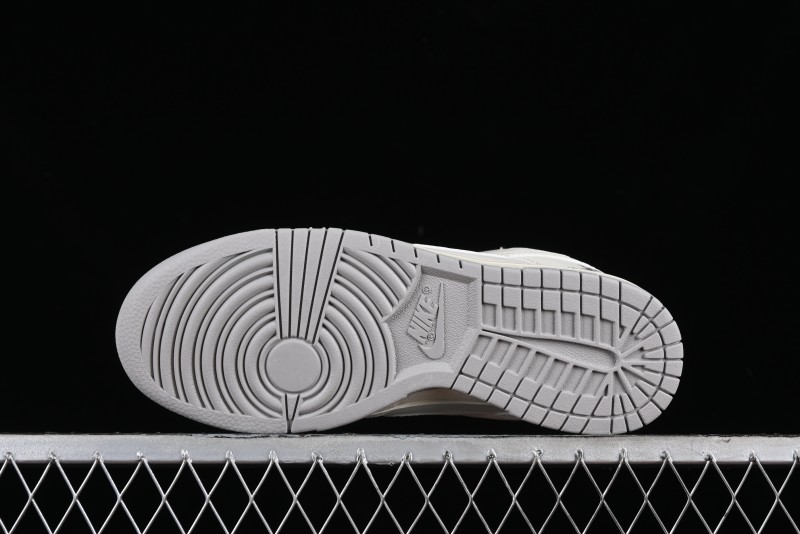 Nike SB Dunk Low LV Collaboration - Double Swoosh Beige Grey Anniversary High-End Custom Low-Top Casual Skate Shoes - FC2025-306