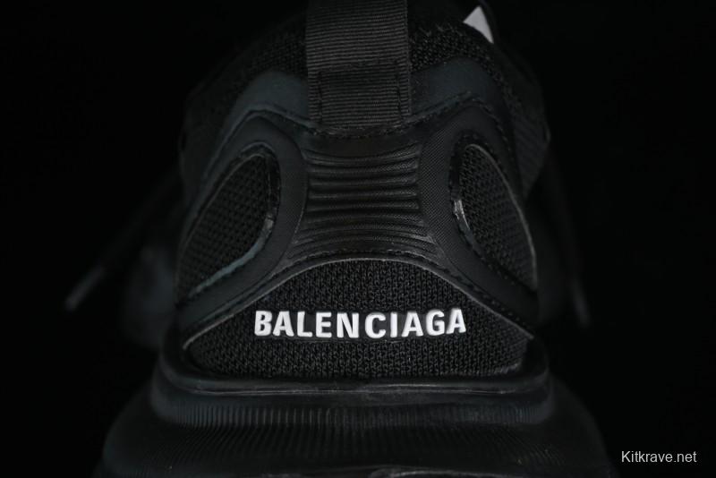 Balenciaga Circuit Lightweight Distressed Print Round Toe Fashion Casual Sneakers - WFLGY1000