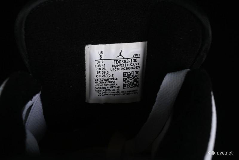 Nike Air Jordan 2/3 Retro Low-Top Basketball Shoes in White/Black - FD0383-100