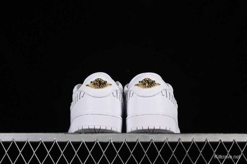Nike Air Jordan 1 Low Method of Make Casual Sneakers in White Gold - FN5032-100