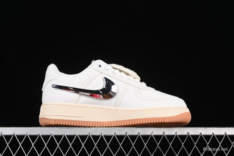 Nike Air Force 1 Low Travis Scott Limited Edition Casual Sneakers - AQ4211-101