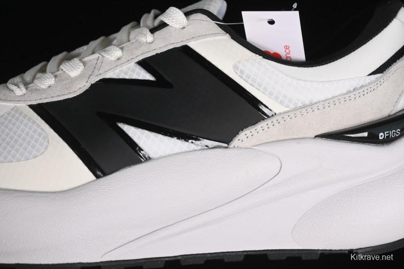 New Balance 3447 Series Retro Casual Running Shoes with Textile and Leather Upper - U3447LC