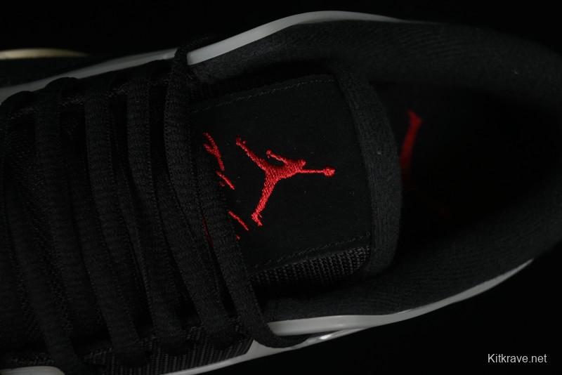 Nike Air Jordan 4 Remastered Sneakers in Black with Textile Mesh, Leather and Suede - FQ7939-006