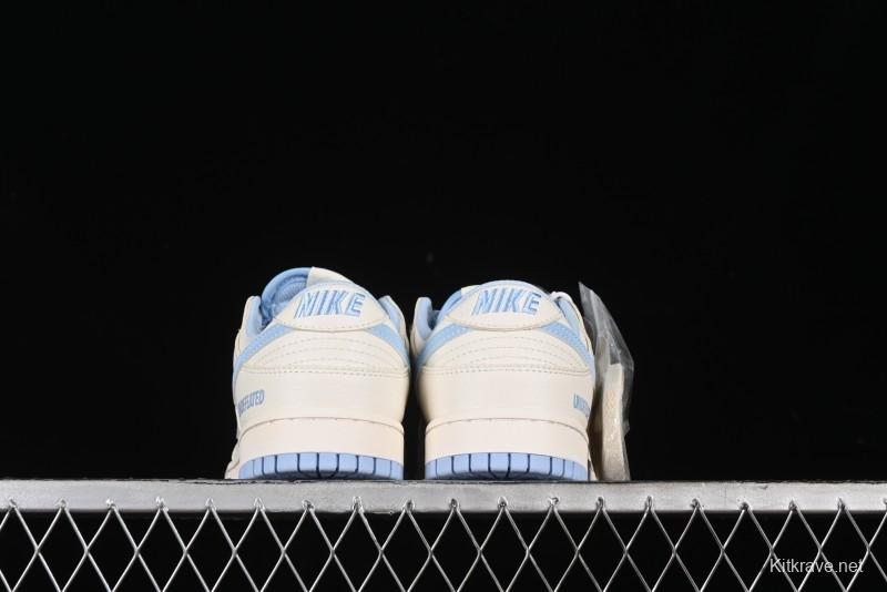 Nike SB Dunk Low UN Collaboration - Sky Blue Anniversary High-End Custom Low-Top Casual Skate Shoes - BB2699-212