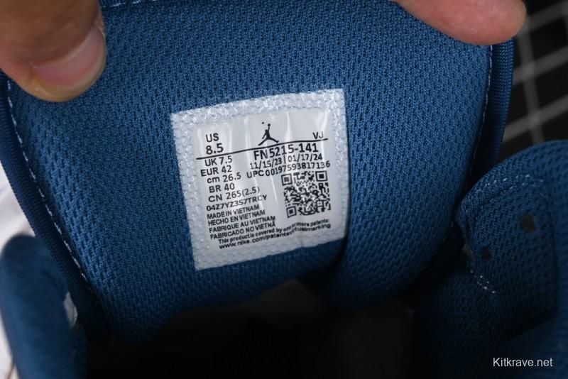 Nike Air Jordan 1 Mid Basketball Shoes Industrial Blue - FN5215-141