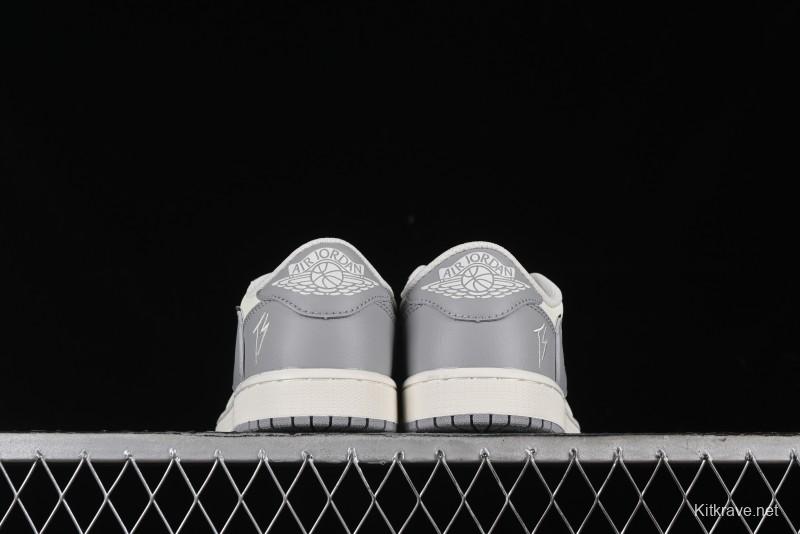 Nike Travis Scott x Fragment Design x Air Jordan 1 Low OG SP AJ1 Collaboration Sneakers - DM7866-021