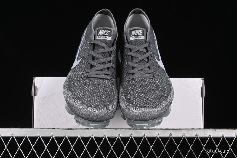 Nike Vapormax Flyknit Breathable Casual Running Shoes with Full-Length Air Cushion - 849557-002
