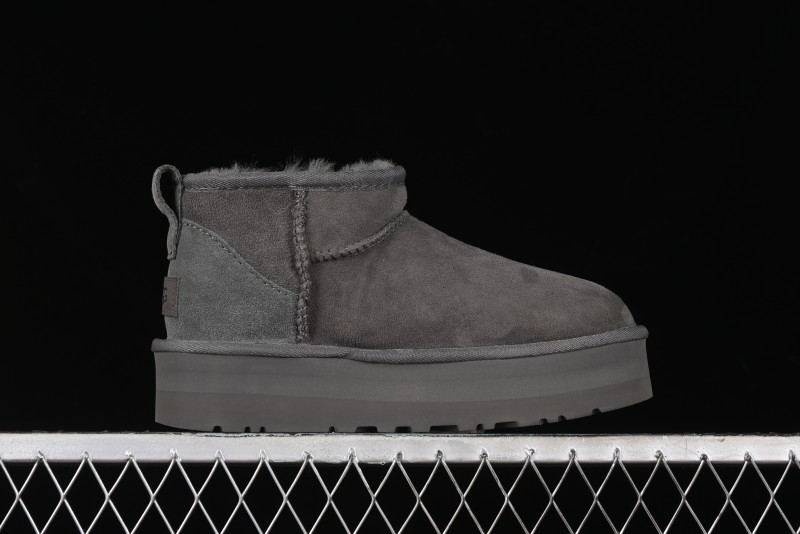 UGG Classic Ultra Mini Platform 3CM Wool Blend Mini Short Boots - 1135092