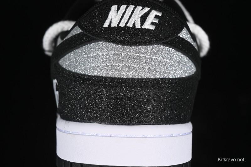 Nike SB Dunk Low Gucci Collaboration - Black Star Hook Anniversary High-End Custom Low-Top Casual Skate Shoes - SJ2068-268