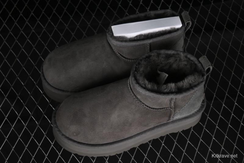 UGG Classic Ultra Mini Platform 3CM Wool Blend Mini Short Boots - 1135092