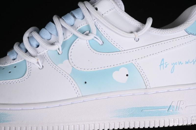 Nike Air Force 1 '07 Low Custom Anime Themed Spray Painting Romantic Whisper Casual Sneakers - ZH0316-028