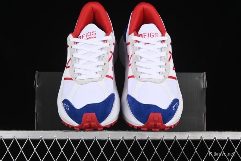 New Balance 3447 Series Retro Running Shoes with Textile and Leather Upper - U3447LA