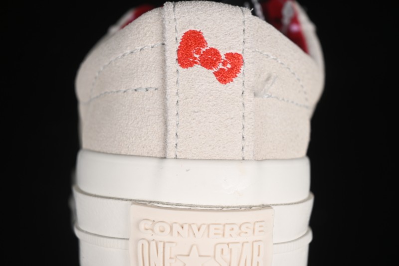 Converse One Star x Hello Kitty Low Top Casual Sneakers with Crystal Outsole and Replaceable Laces - 162937C