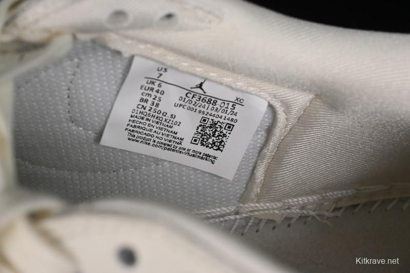 Nike Travis Scott x Fragment Design x Air Jordan 1 Low OG SP AJ1 Supreme Collaboration - CF3688-015