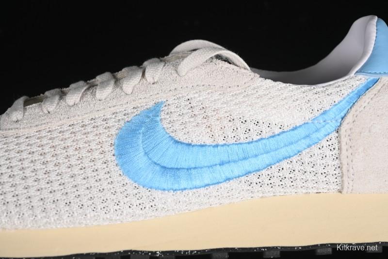 Nike Stussy Roshe Run LD-1000 Comfortable Versatile Slip-Resistant Durable Waffle Low-Top Casual Running Shoes - FQ5369-001