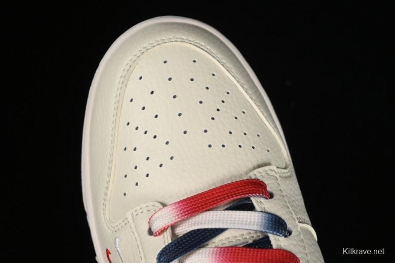 Nike SB Dunk Low Gucci Collaboration - Beige Blue Patchwork Anniversary High-End Custom Low-Top Casual Sneakers - XY1688-003