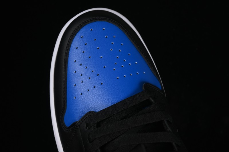Nike Air Jordan 1 Low Retro Basketball Shoes in Black/Blue - 553558-042