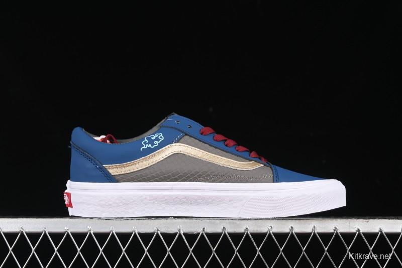 Vans Old Skool Black Wukong Themed Low-Top Retro Skate Shoes - VN0A45JCGIE