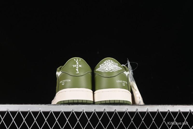 Nike Travis Scott x Fragment Design x Air Jordan 1 Low OG SP AJ1 LV Collaboration - LX1988-105