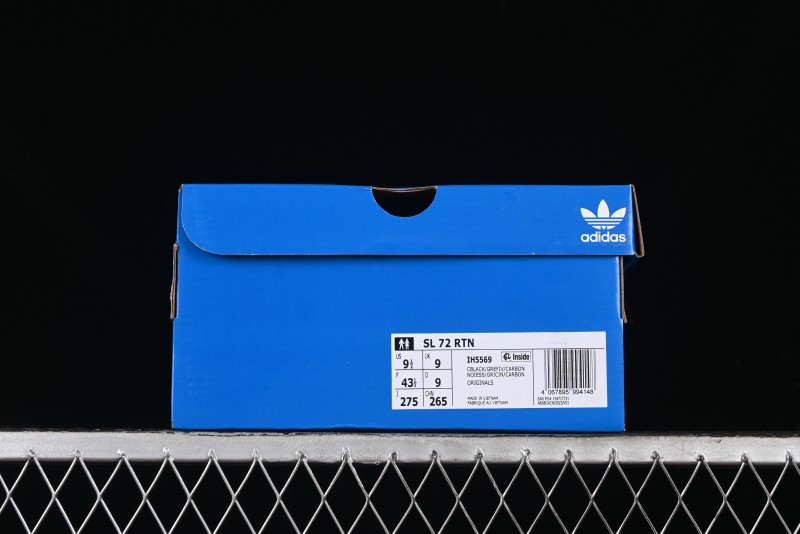 Adidas Originals SL 72 Retro Running Shoes with Ecotex Tongue and EVA Midsole - IH5569