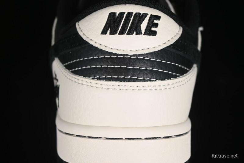 Nike SB Dunk Low Stussy Collaboration - Anniversary High-End Custom Low-Top Casual Sneakers - XY1688-016