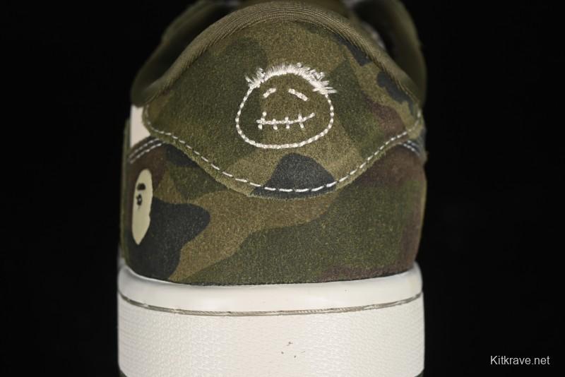 Nike Air Jordan 1 Low OG SP Travis Scott x Fragment Design Collaboration Sneakers - CH6336-014